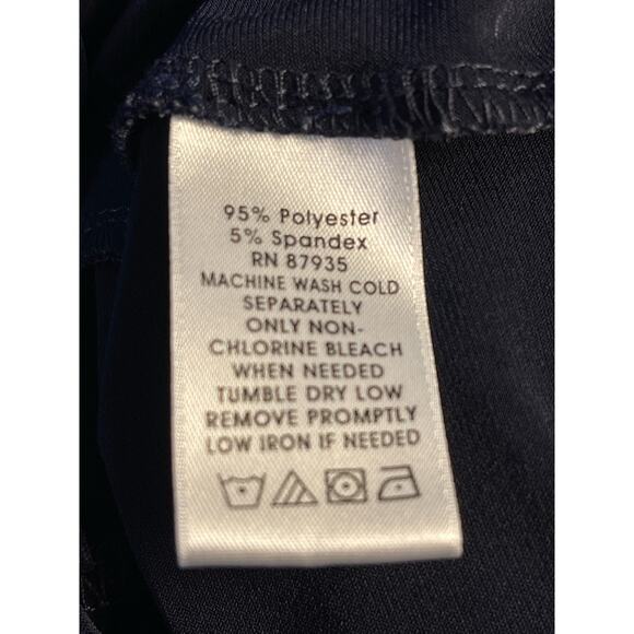 Susan Graver Essentials Liquid Knit Blue Short Sleeve Top Size Small - Picture 3 of 9